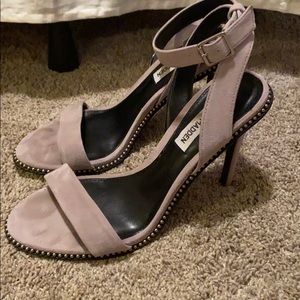 Steve Madden Grey Studded Heels